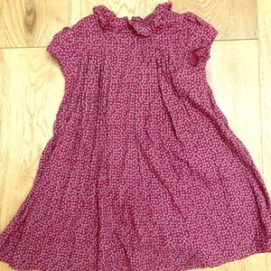 Paris Monoprix - Dark red cotton dress size 4